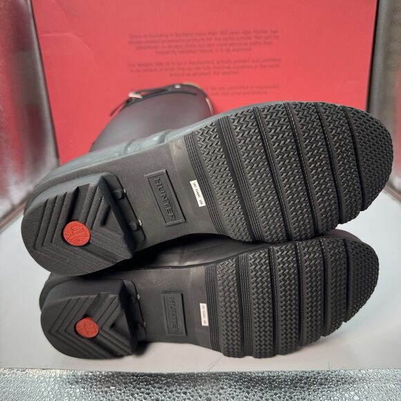 Hunter Original Tour Tall Boot, Black Winter, Rain Boot, Women’s Size 9 New - Picture 7 of 15